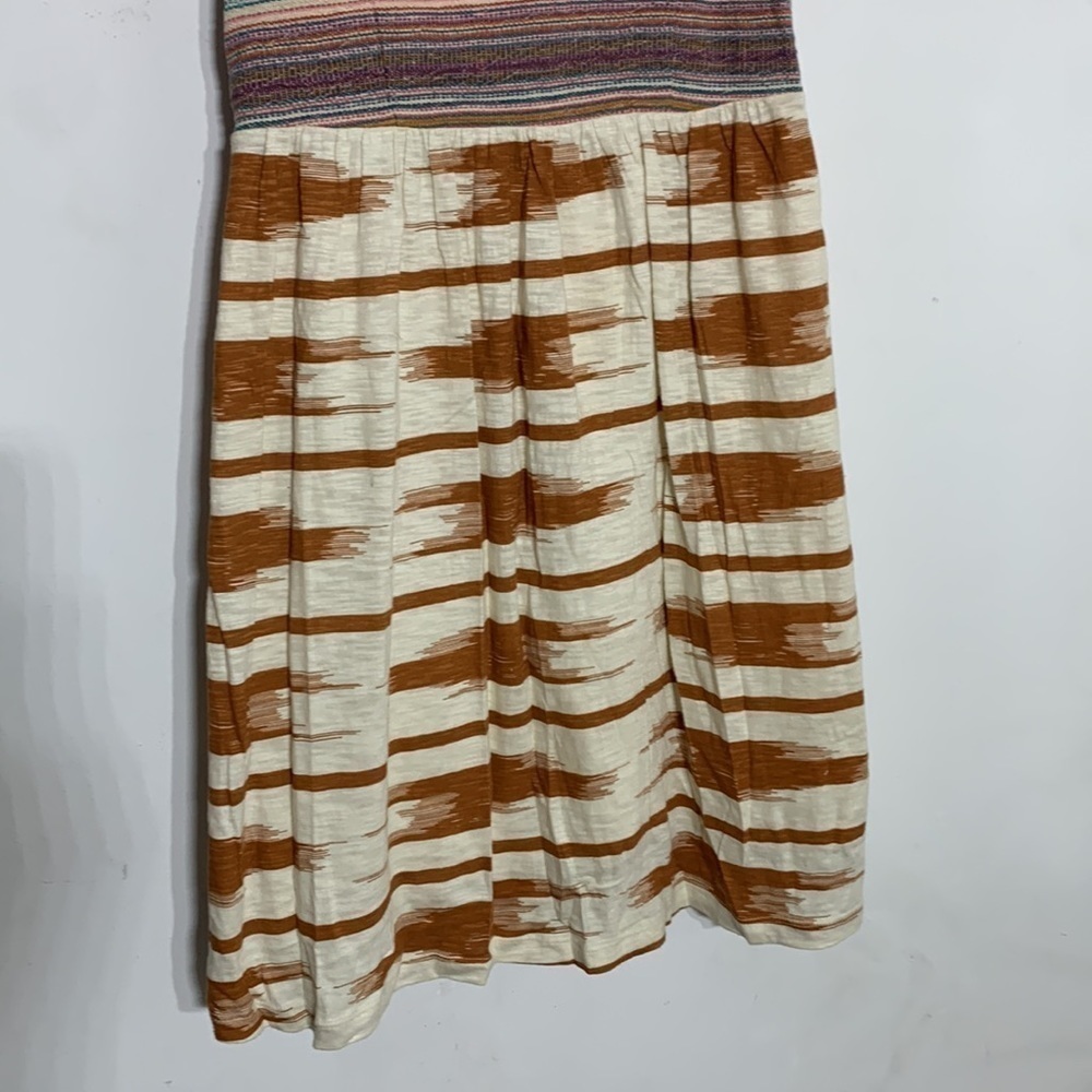 Lucky brand bohemian woven print sleeveless mini dress halter neck small - Picture 6 of 14